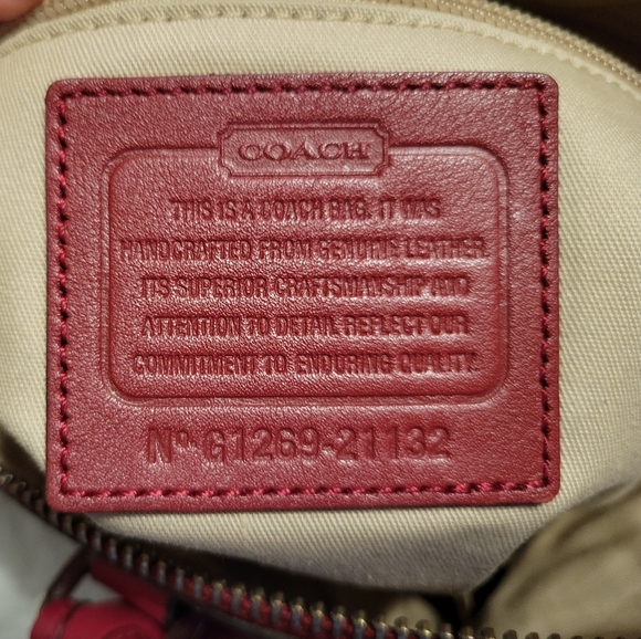 Wine color Coach Bag - Picture 2 of 4